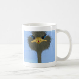 Funny Ostrich George und die Niedliche Ladybug Kaffeetasse