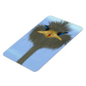 Funny Ostrich George und die Niedliche Ladybug Magnet (Linke Seite)