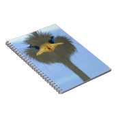 Funny Ostrich George und die Niedliche Ladybug Notizblock (Rechte Seite)