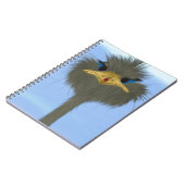 Funny Ostrich George und die Niedliche Ladybug Notizblock (Linke Seite)