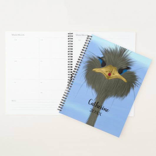 Funny Ostrich George und die Niedliche Ladybug Planer (Anzeige)