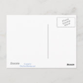 Funny Ostrich George und die Niedliche Ladybug Postkarte (Rückseite)