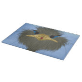 Funny Ostrich George und die Niedliche Ladybug Schneidebrett (Ecke)