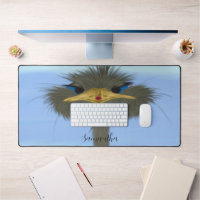 Funny Ostrich George und die Niedliche Ladybug