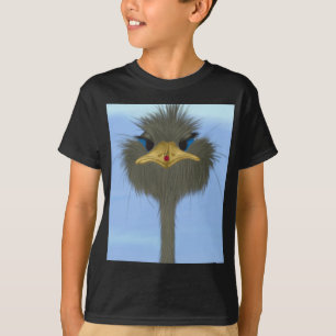 Funny Ostrich George und die Niedliche Ladybug T-Shirt