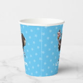 Funny Ostrich Happy Birthday Party Animal Cartoon Pappbecher (Rechts)