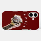Funny Ostrich iPhone Case (Rückseite (Horizontal))