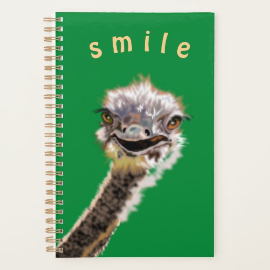 Funny Ostrich Planner Planer (Vorderseite)