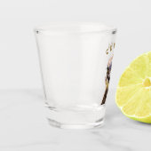 Funny Ostrich Shot Glass - Chef Schnapsglas (Links)