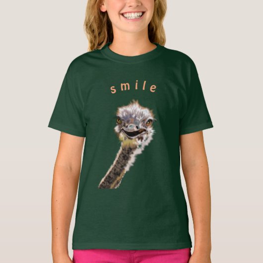 Funny Ostrich T - Shirt (Vorderseite)