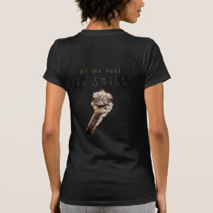 Funny Ostrich T - Shirt - Benutzerdefinierter Text