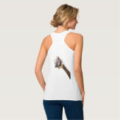 Funny Ostrich Tank Top - Lächeln (Rückseite Vollansicht)