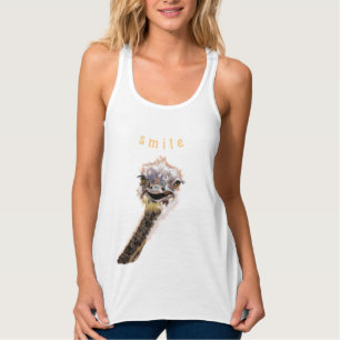 Funny Ostrich Tank Top - Lächeln