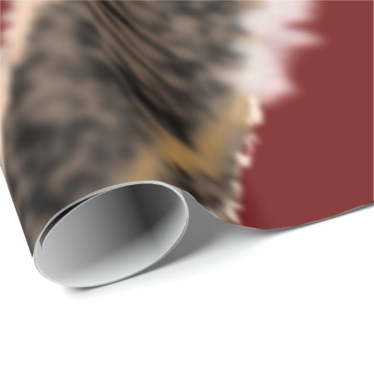 Funny Ostrich Wrapping Paper Geschenkpapier (Rolleneckpunkt)