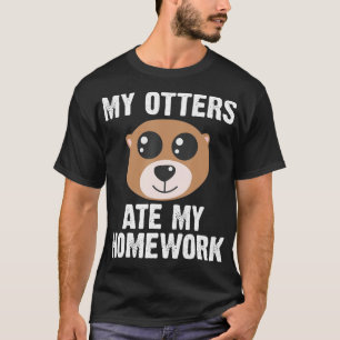 Funny Otter Animal Art für Kinder Kleinkinder Mamm T-Shirt