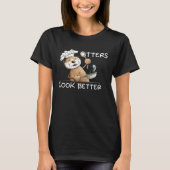 Funny Otter Chef with Frying Pan for Cooking Enthu T-Shirt (Vorderseite)
