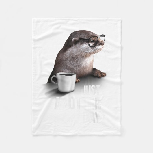 Funny Otter - Just Anotter Day For Otter Lover Fleecedecke (Vorderseite)