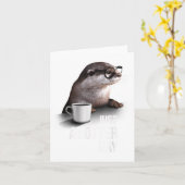 Funny Otter - Just Anotter Day For Otter Lover Karte (Gelbe Blume)