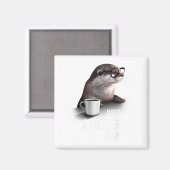 Funny Otter - Just Anotter Day For Otter Lover Magnet (Vorderseite/Rückseite)