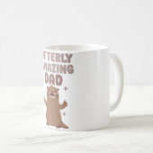 Funny Otter mit Mustache Phantastischen Vater Puff Kaffeetasse (VorderseiteRechts)
