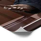 Funny Otter Richter im Gerichtssaal Poster (Ecke)