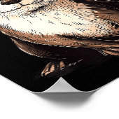 Funny Otter Santa Hat Xmas Otter Lovers Christmas  Poster (Ecke)