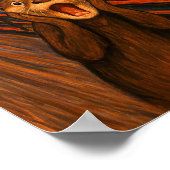 Funny Otter Scream Inspired Poster (Ecke)