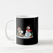 Funny Otter Snowman Christmas Tree Xmas Womens Men Kaffeetasse (Links)