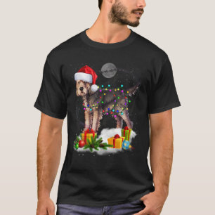 Funny Otterhound Hund Weihnachtslicht Weihnachtsma T-Shirt