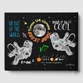 Funny Outer Space Math Science Geek Astronauten Gästebuch (Rückseite)