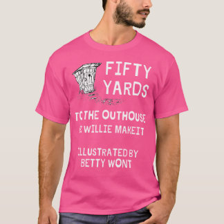 Funny Outhouse Vater Typ Pun Spaß Redneck Potty Jo T-Shirt