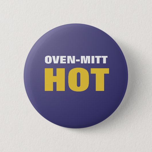 Funny Oven-Mitt-Taste Button (Vorderseite)
