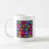 Funny Over Achtzig Flashback Motto Kunst Kaffeetasse (Links)