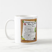 Funny Over Hill Birtday Gift - Grumpy Alte Furz Kaffeetasse (Links)