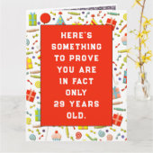 Funny Over Hill Birthday Karte (Gelbe Blume)