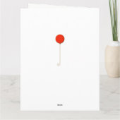 Funny Over Hill Birthday Karte (Rückseite)