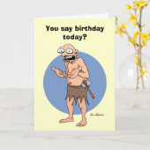 Funny "Over Hill" Geburtstag Karte (Gelbe Blume)