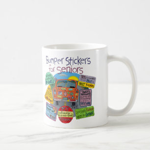 Funny Over Hill Geburtstagsgeschenk, Autoaufkleber Kaffeetasse