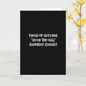 Funny "Over Hill" Geburtstagskarte Karte (Gelbe Blume)