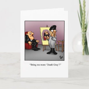 Funny Over Hill Spaß Birthday Card Karte