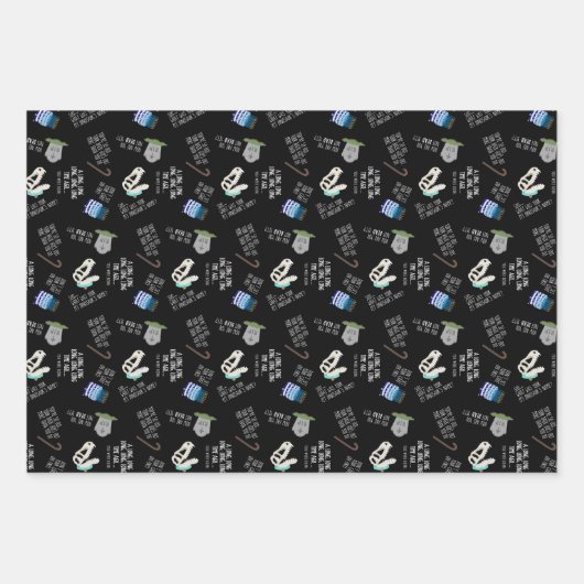 Funny Over Hill Wrapping Paper Geschenkpapier Set (Vorderseite)