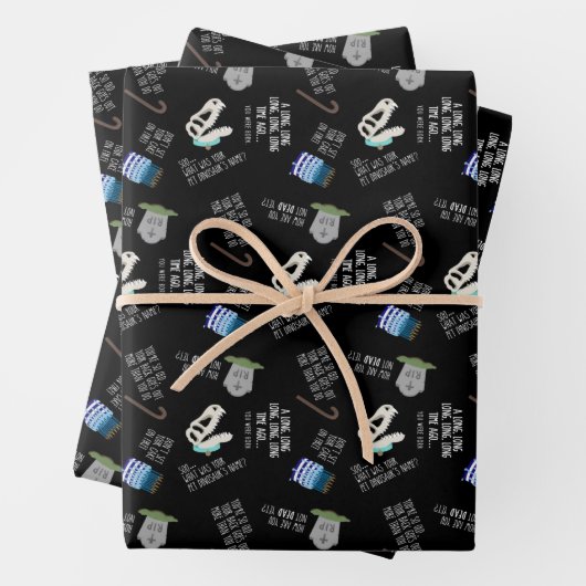 Funny Over Hill Wrapping Paper Geschenkpapier Set (Beispiel)