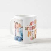 Funny "Over Stimululated Mamas Club" 2 Fotos Kaffeetasse (Vorderseite Links)