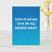 Funny "Over the Hill" 50. Geburtstag Karte (Gelbe Blume)