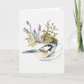 Funny Over the Hill Birthday Card - Chickadee Bird Karte (Vorderseite)