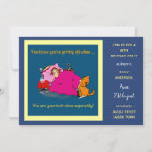 FUNNY Over the Hill Birthday Einladungen - 70. Fra (Vorderseite)