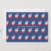 FUNNY Over the Hill Birthday Einladungen - 70. Fra (Rückseite)