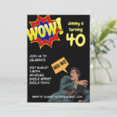 FUNNY Over the Hill Birthday Invites - JEDER ALTER Einladung (Stehend Vorderseite)