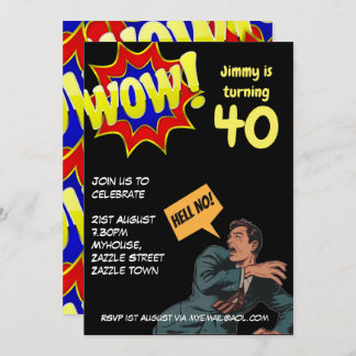 FUNNY Over the Hill Birthday Invites - JEDER ALTER Einladung