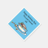 Funny Over the Hill Birthday Napkins Serviette (Ecke)